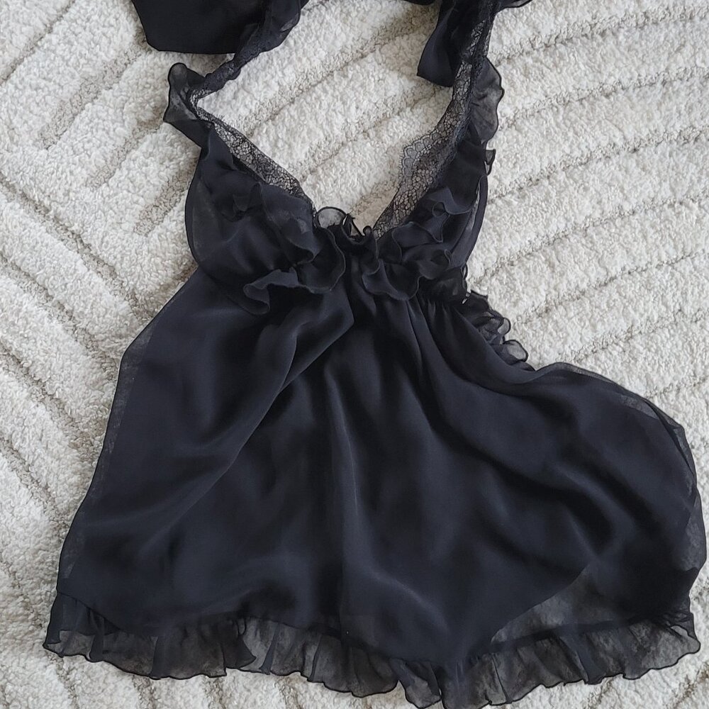 Victoria's Secret Babydoll Intimate Dress in Black